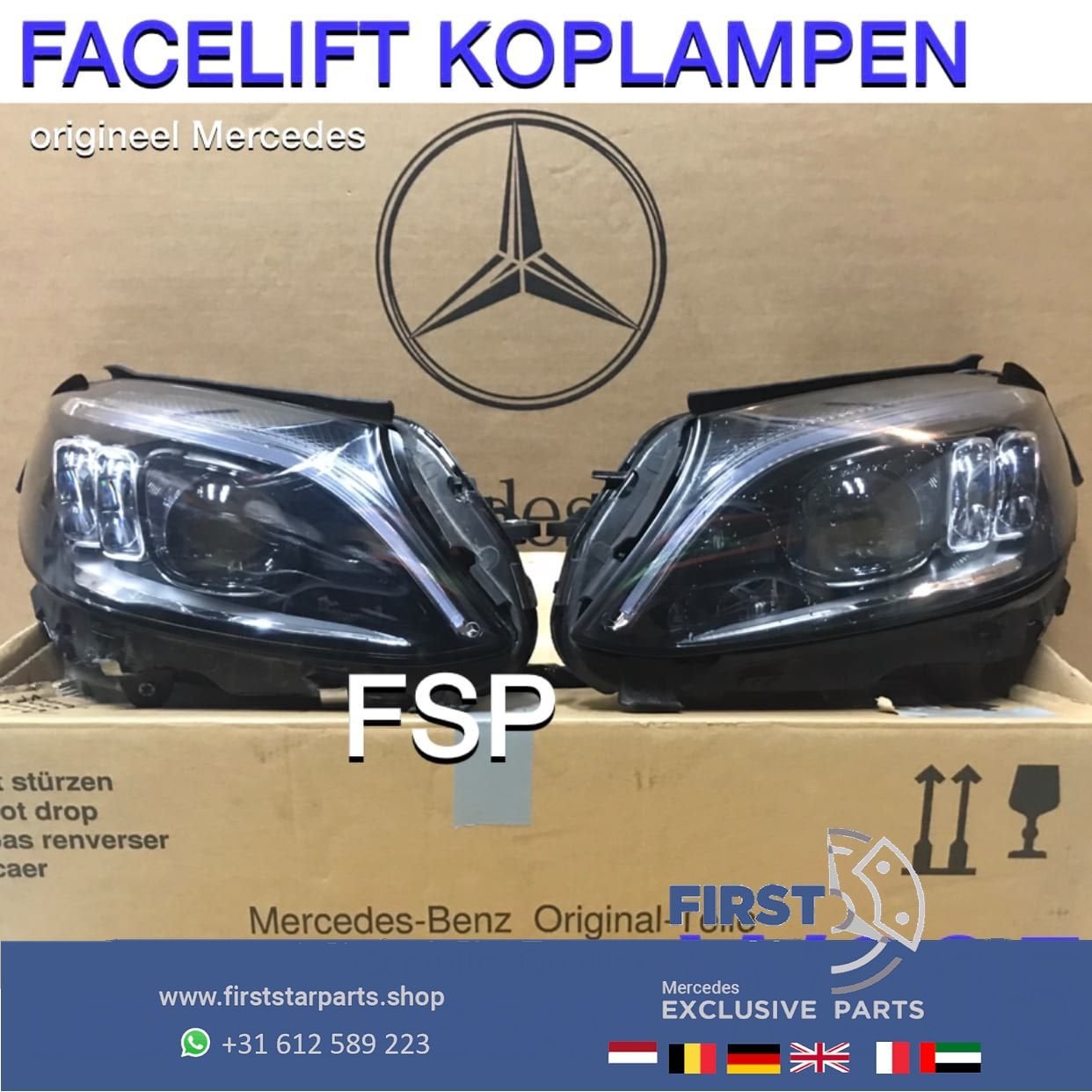W205 Facelift Multibeam LED koplamp set Mercedes C Klasse ko, Auto-onderdelen, Gebruikt, -, Ophalen of Verzenden, -