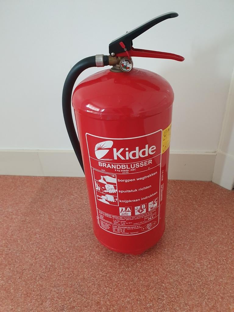 Kidde Brandblusser 9 kg poeder ABC, Ophalen, Gebruikt, Brandblusser