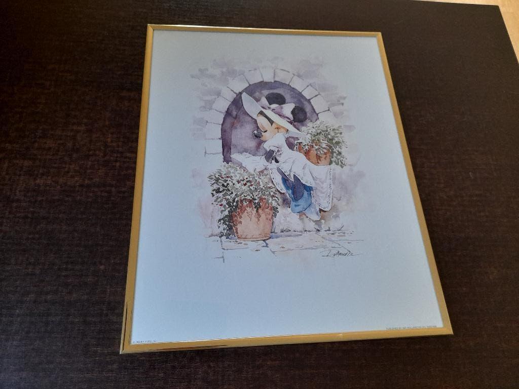 Disney schilderij Minnie Mouse, Verzamelen, Disney, Ophalen of Verzenden, Overige figuren, Zo goed als nieuw, Plaatje of Poster