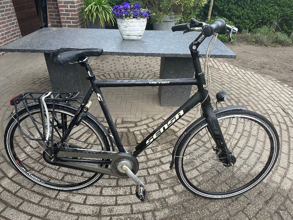 Sensa Treviso herenfiets, Gebruikt, Versnellingen, 57 tot 61 cm, Trommelrem