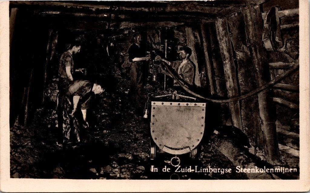 Hoensbroek Heerlen - 5 oude ansichtkaarten, Verzenden, 1940 tot 1960, Gelopen, Limburg