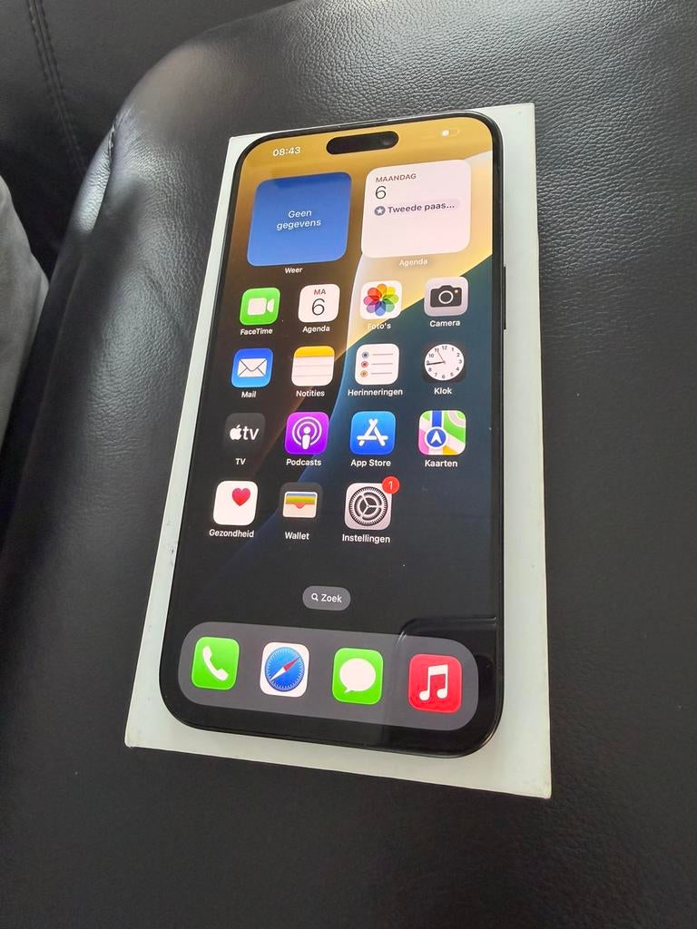 Nette iPhone 15 Pro Max 512gb Blue Titanium Compleet in Doos, Ophalen, 512 GB, Blauw, IPhone 15 Pro Max
