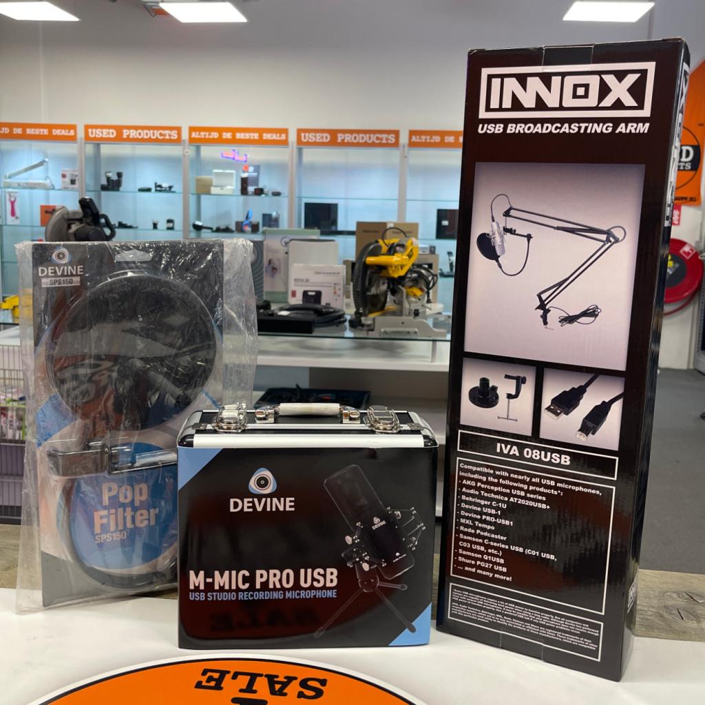 Devine M-Mic Pro USB + Innox Usb Broadcasting Arm - NIEUW, Devine, Zo goed als nieuw, Sales@devineco.com, 42808 Christy Street, Suite 116
Fremont, CA 94538
USA