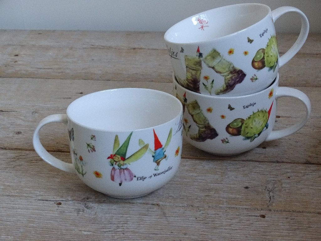Servies Rien Poortvliet, KABOUTER, zo goed als nieuw, Overige merken, Overige typen, Ophalen of Verzenden, Zo goed als nieuw