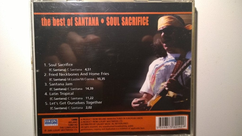 Santana - The Best Of Santana Soul Sacrifice, Ophalen of Verzenden, Zo goed als nieuw, Poprock, Album