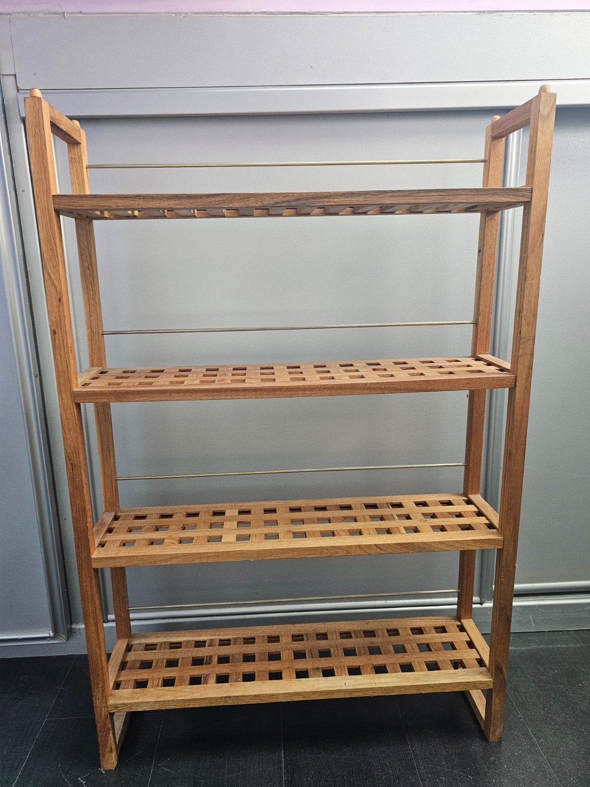 Houten rek met 4 etages - 90×60×15 cm, Ophalen, Gebruikt