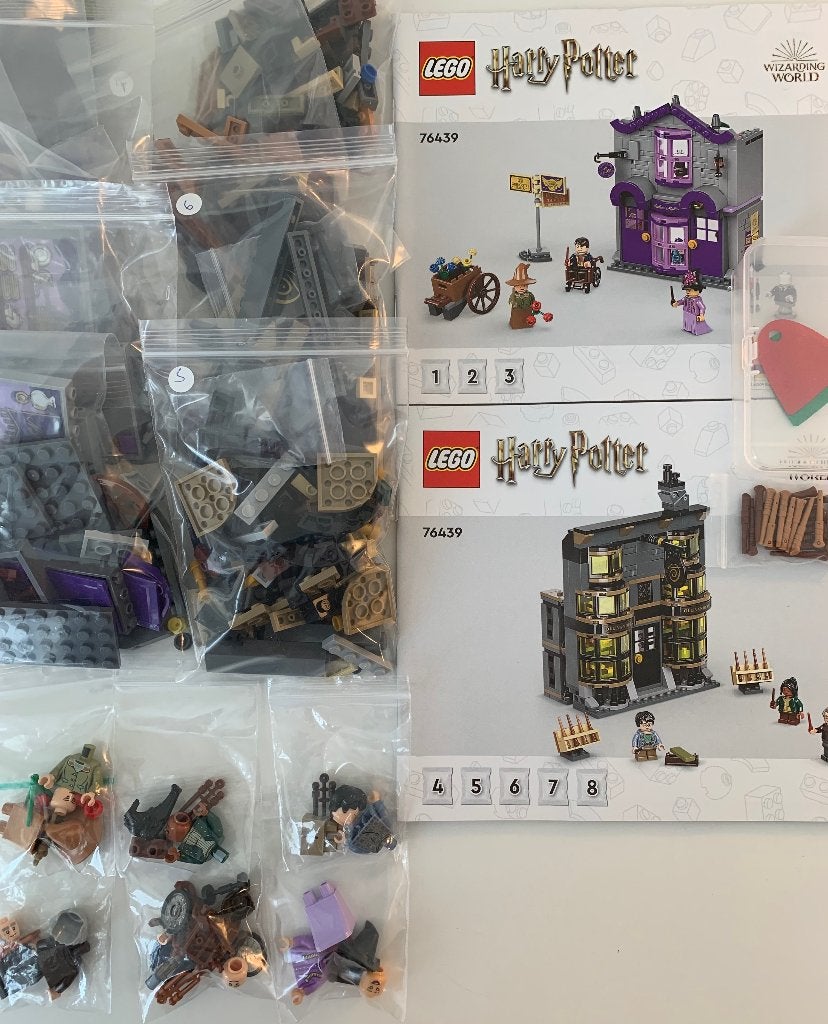 LEGO 76439 Ollivanders & Madam Malkin's Robes (zonder doos), Compleet, Lego, Harry Potter, Ophalen of Verzenden