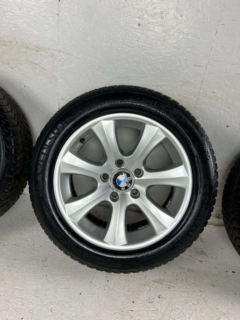 Originele BMW 3 serie velgen 16" 5x120  winterset 7mm e46, Niet ingevuld, Gebruikt, 16 inch, Banden en Velgen