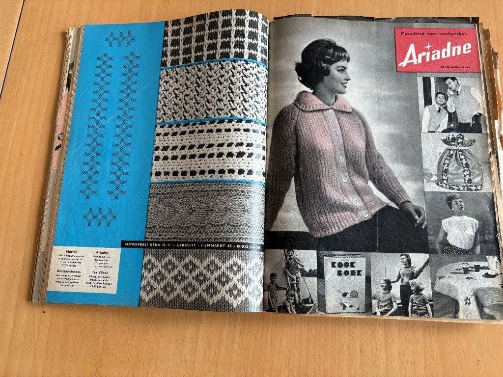Ariadnes vanaf sept. '58 tot en met januari '60, Ophalen of Verzenden, Breien of Haken, Patroon of Boek