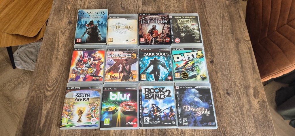 PS3 : Dante's inferno: Death Edition, Blur,  Demon Souls etc, Avontuur en Actie, 2 spelers, Ophalen of Verzenden, Zo goed als nieuw