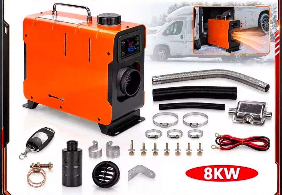 8KW Dieselkachel 12V/24V/220V met Afstandsbediening, Caravans en Kamperen, Ophalen of Verzenden, Nieuw