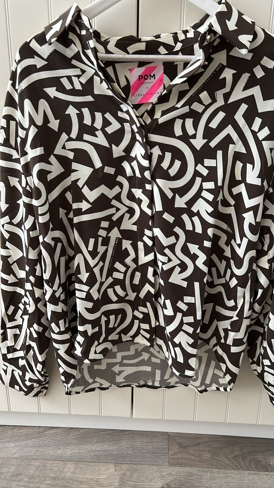 Nieuwe blouse van Pom Amsterdam - Maat 40, Ophalen, Nieuw, Maat 38/40 (M), Bruin