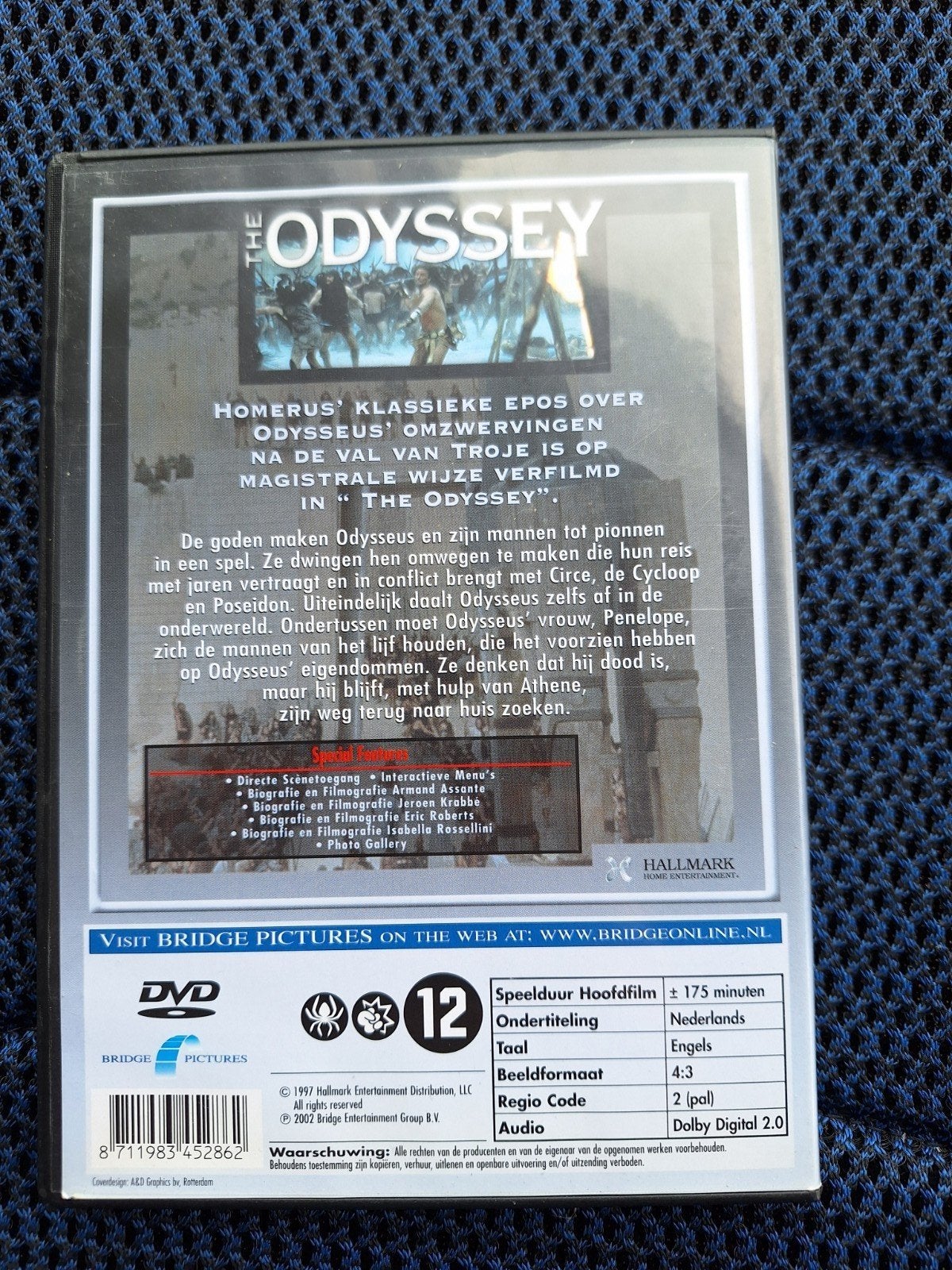 Dvd Odyssey, Vanaf 12 jaar, Ophalen of Verzenden, Zo goed als nieuw, Drama