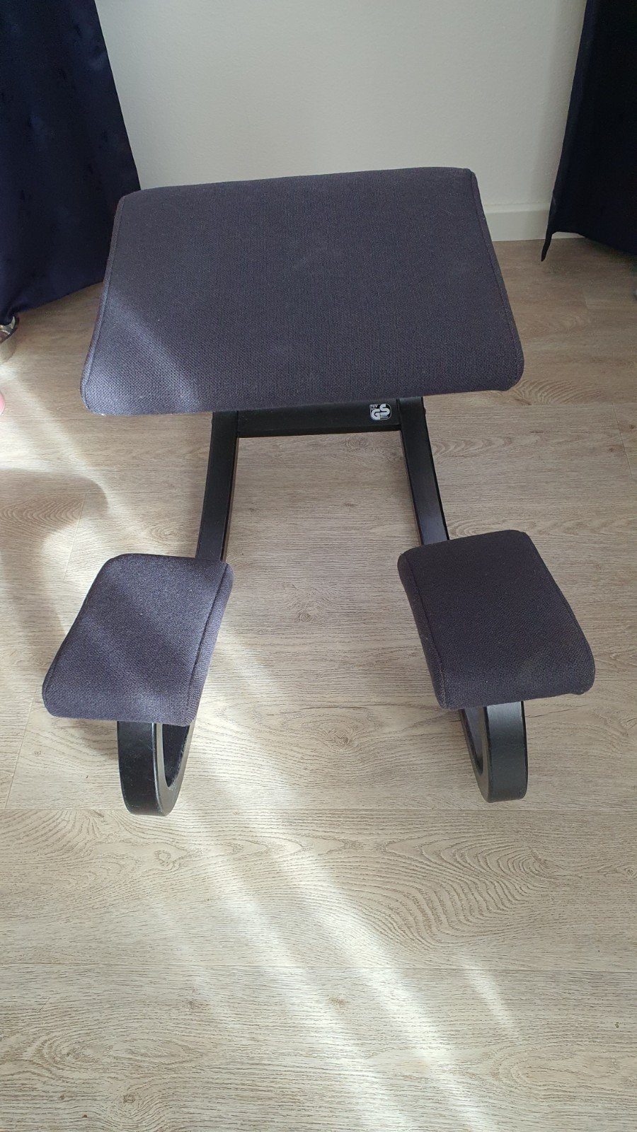 Ergonomische Stokke kniestoel voor rugklachten, Huis en Inrichting, Ophalen, Gebruikt, Zwart, Bureaustoel
