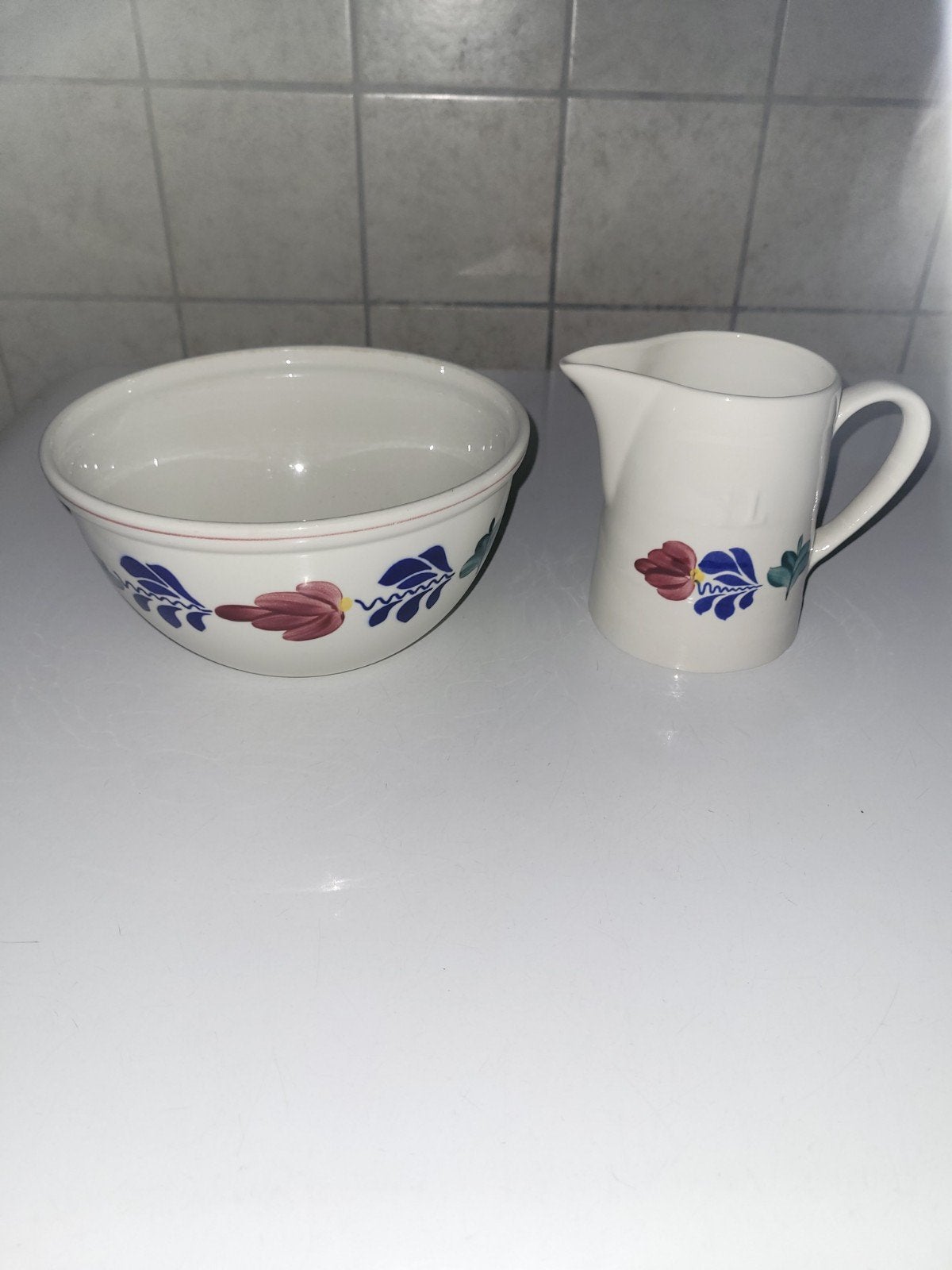 boerenbont kan en schaal, Ophalen of Verzenden, Zo goed als nieuw, Aardewerk, Schaal of Schalen