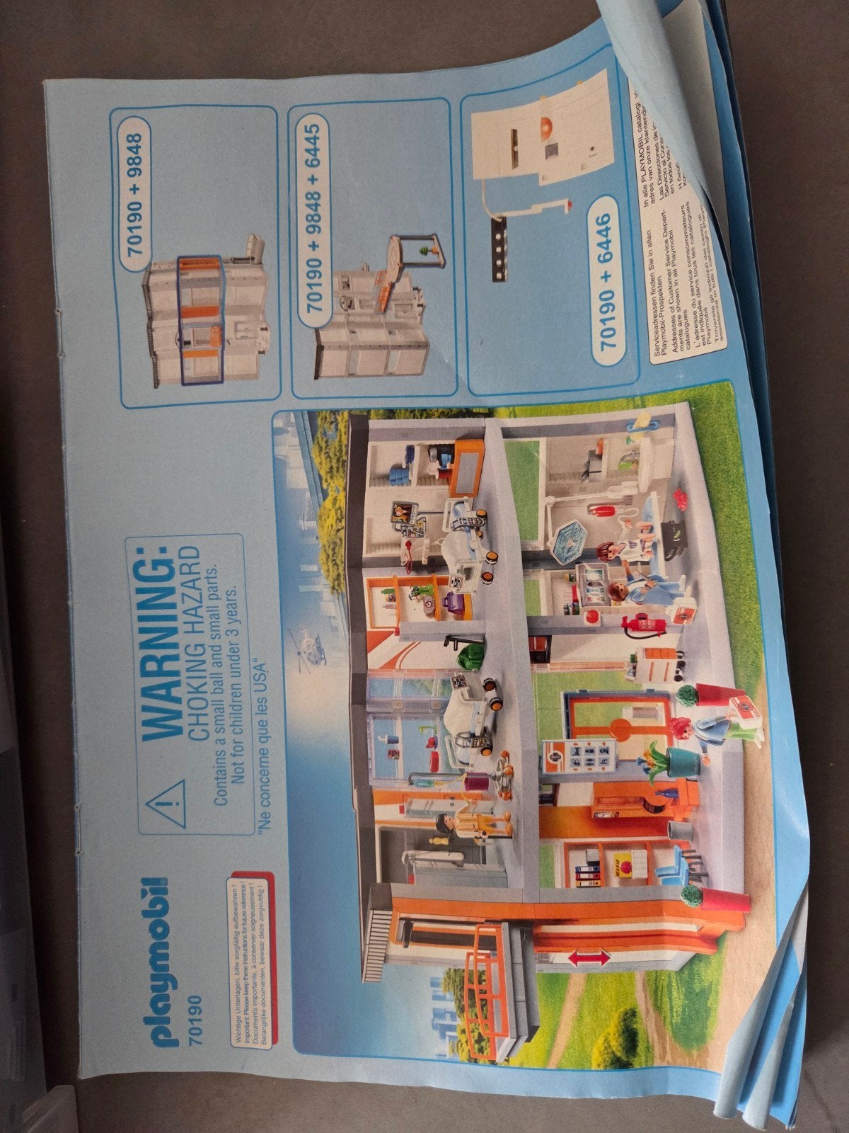 Groot Playmobil Ziekenhuis (70190) met Kinderbed (70192), Kinderen en Baby's, Speelgoed | Playmobil, Ophalen, Gebouw, Complete set