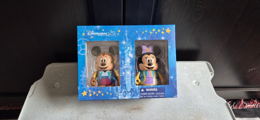 micke en minnie vinylmation 25j DLP, Verzamelen, Ophalen of Verzenden, Mickey Mouse, Zo goed als nieuw, Beeldje of Figuurtje