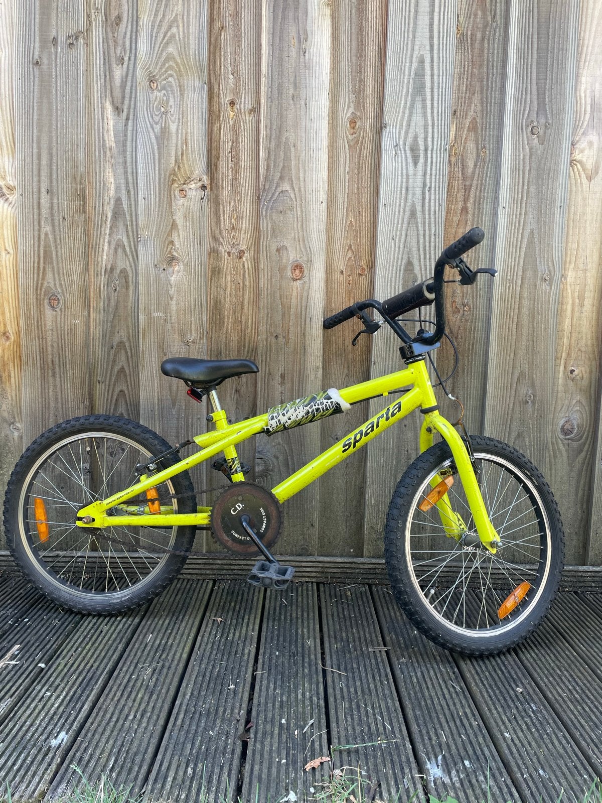 Sparta BMX-fiets 20 inch - Geel, Ophalen, Staal, Velgrem, V-brakes