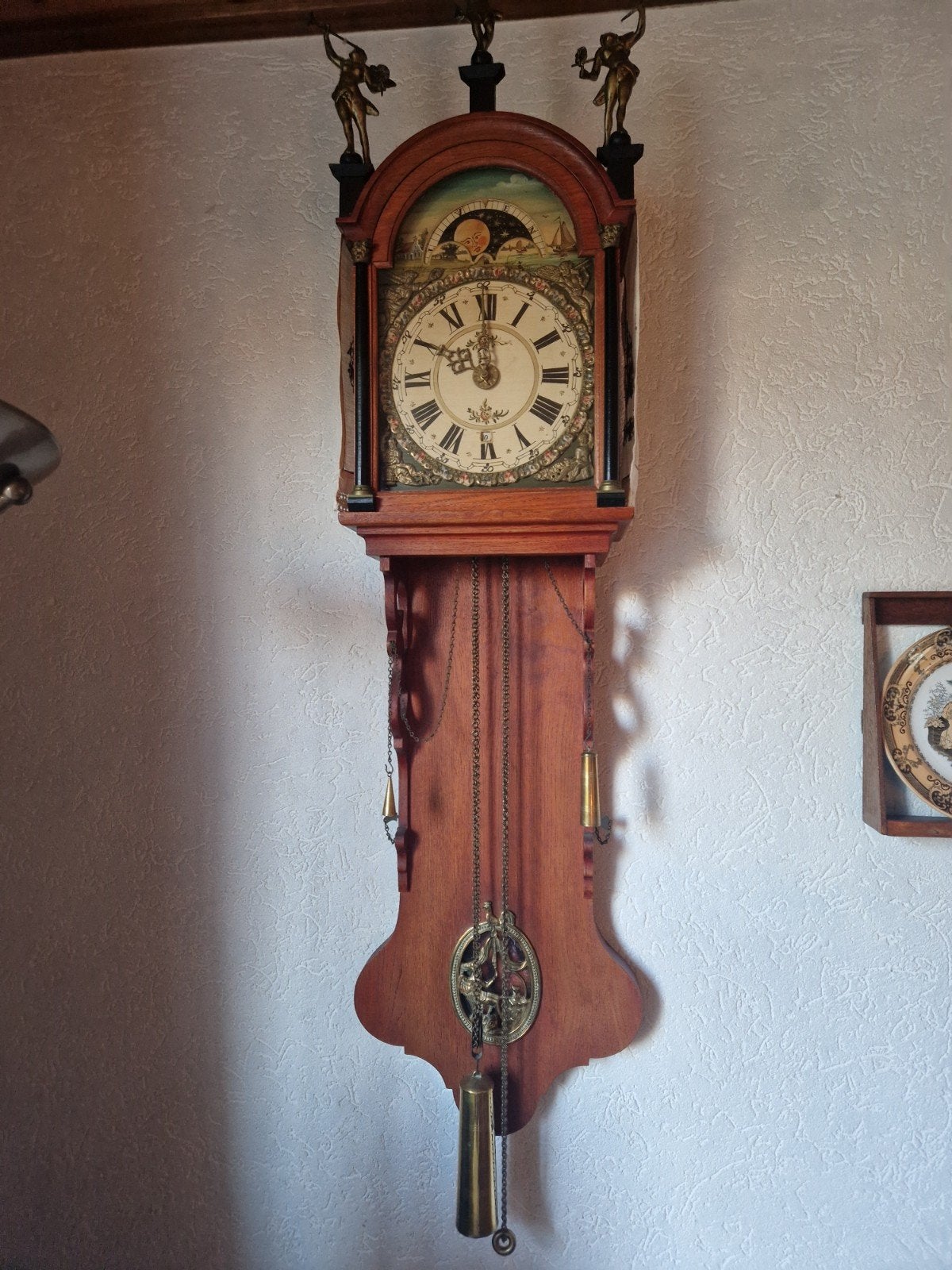 Antieke Friese Staartklok, Antiek en Kunst, Ophalen of Verzenden