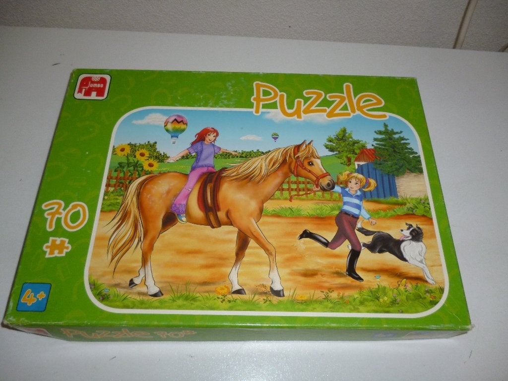 puzzel paard 70 stukjes, Ophalen of Verzenden, Meer dan 50 stukjes, Gebruikt