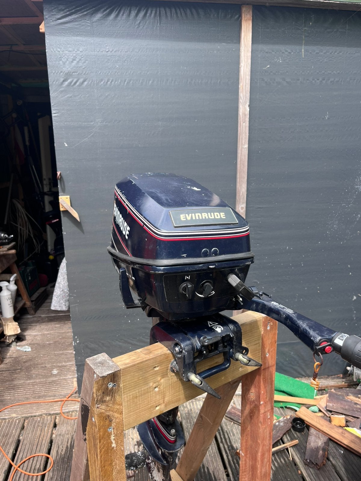 evinrude 4 pk 2 takt, Ophalen, Zo goed als nieuw, Motor en Techniek, Motorboot