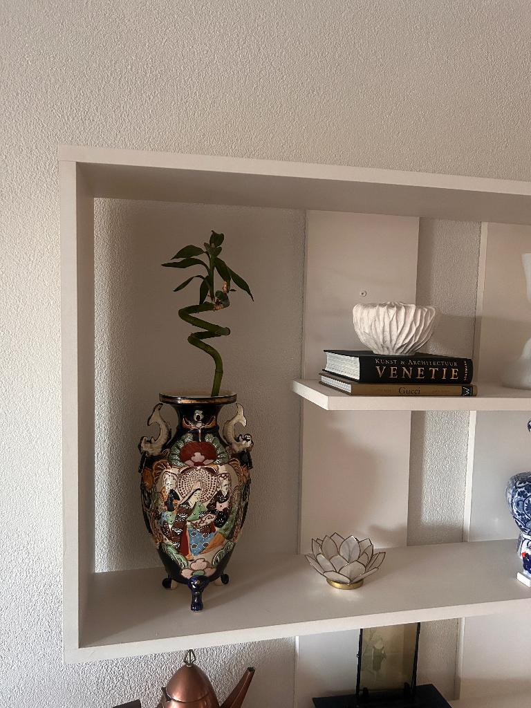 Aziatische vaas, Ophalen of Verzenden, Zo goed als nieuw, Overige kleuren