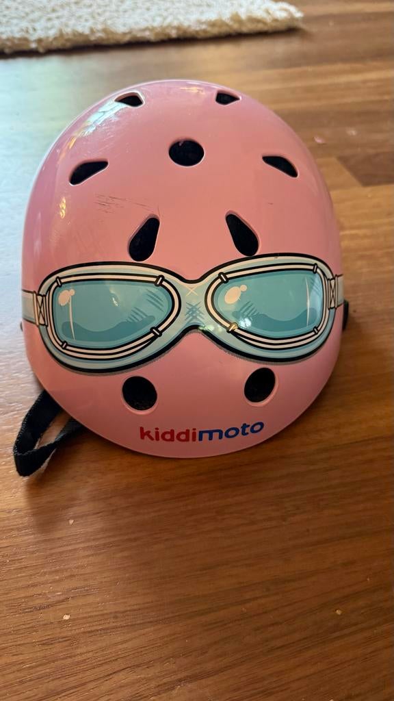 Roze Kiddimoto kinderfietshelm, verstelbaar (53-58cm), Ophalen, Gebruikt, Overige maten, Jongen of Meisje