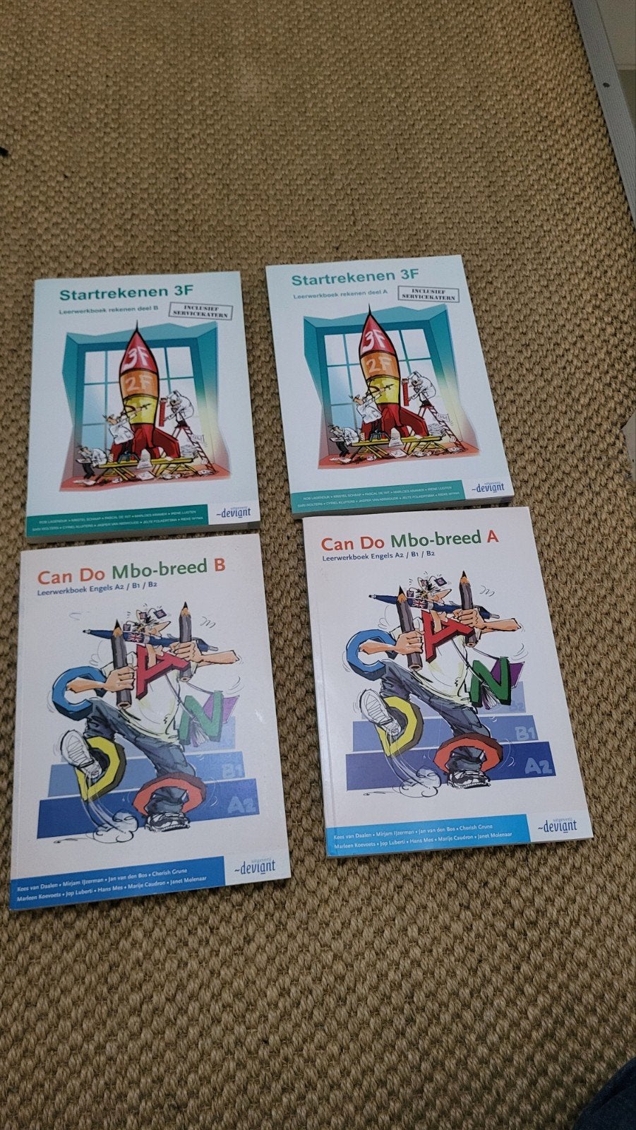 Leerboeken: Startrekenen 3F (A+B) & Can Do Mbo-breed (A+B), Ophalen of Verzenden, Zo goed als nieuw, Overige niveaus, Nederlands