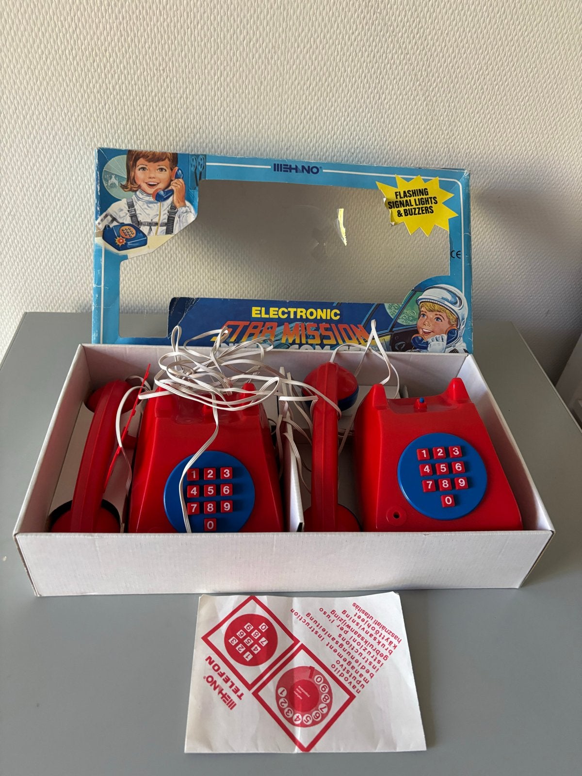Vintage Meih-No Electronic Star Mission Inter-Com Set, Ophalen of Verzenden