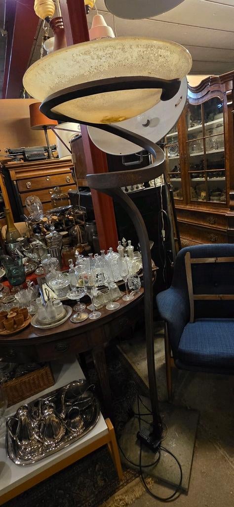 Sergio Tanzani Piatana vloerlamp met glazen schaal, Ophalen