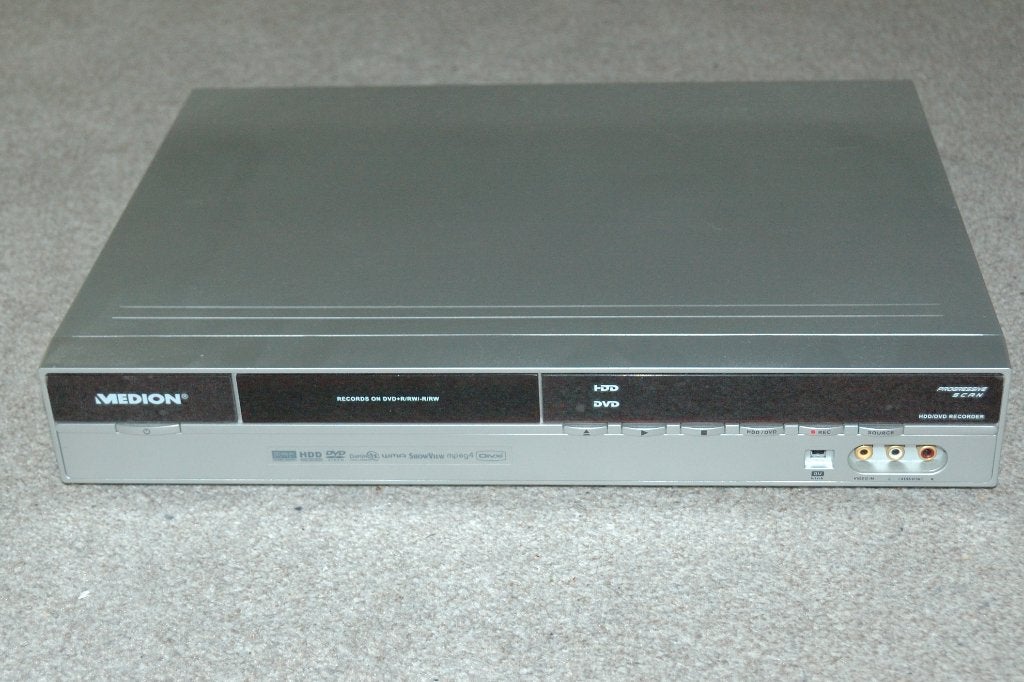 Medion DVD/HDD Showview recorder MD 81287, voor knutselaar., Ophalen of Verzenden, Gebruikt, Harddiskrecorder, Met dvd-recorder
