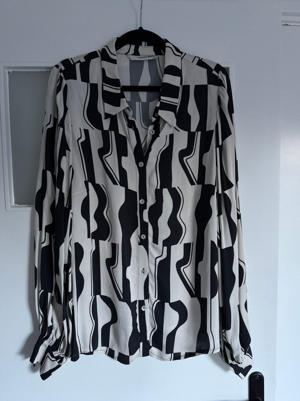 Summum Blouse met abstracte print - Maat 44, Kleding | Dames, Blouses en Tunieken, Ophalen of Verzenden, Zo goed als nieuw, Maat 46/48 (XL) of groter