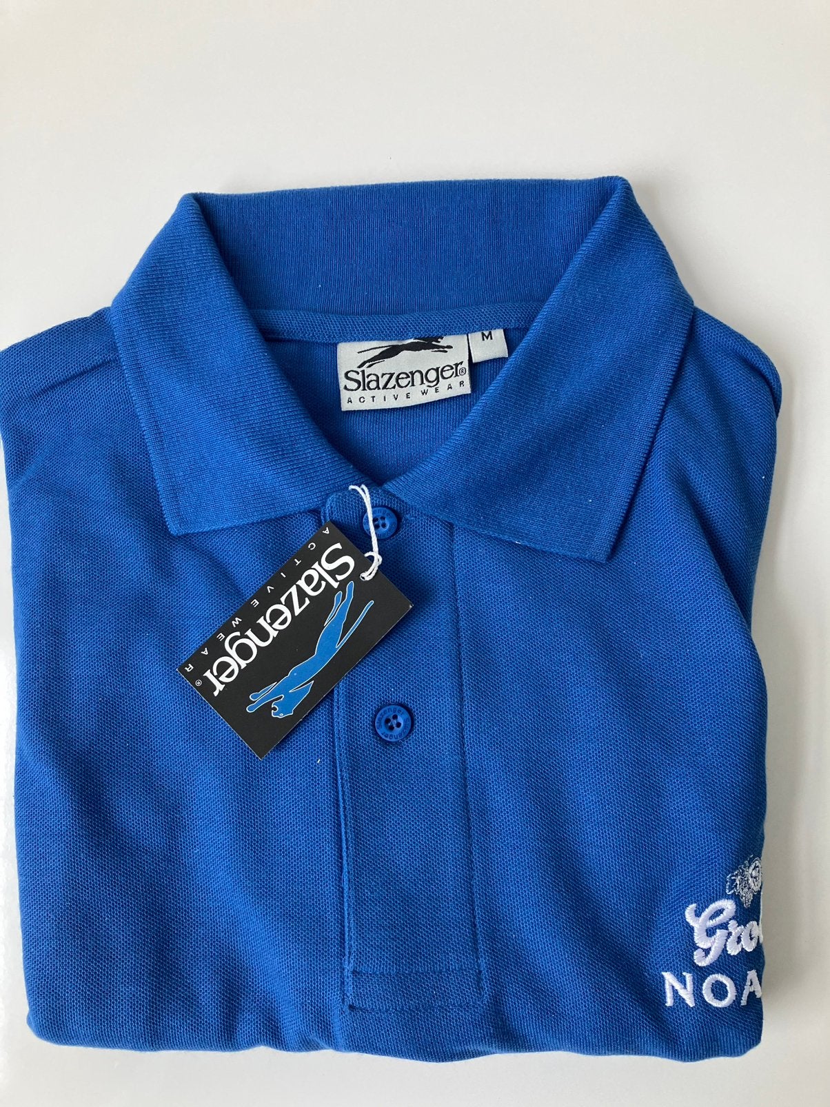 Heerlijke Slazenger polo korenblauw maat M, Ophalen of Verzenden, Nieuw, Maat 48/50 (M), Blauw