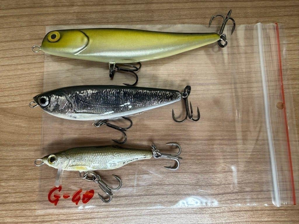 3x Handmade Wobblers voor Roofblei Nieuw Gamakatsu Dreggen, Watersport en Boten, Haak, Nieuw, Ophalen of Verzenden, E