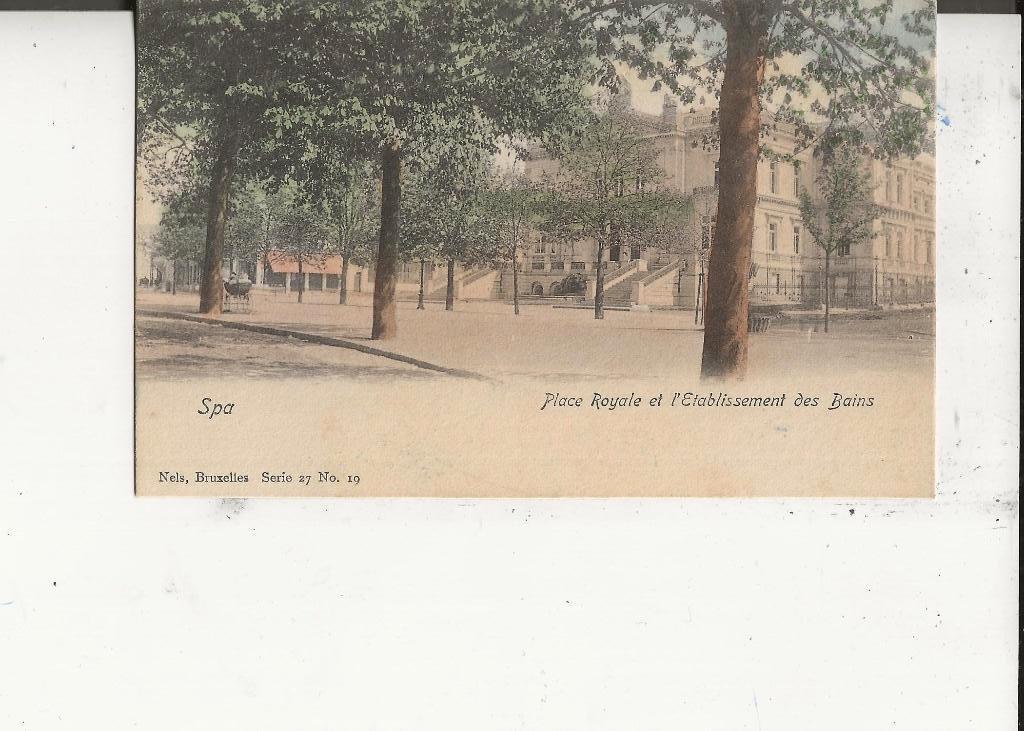 Spa Place Royal en Badhuis, Ophalen of Verzenden, Voor 1920, Ongelopen, België en Luxemburg