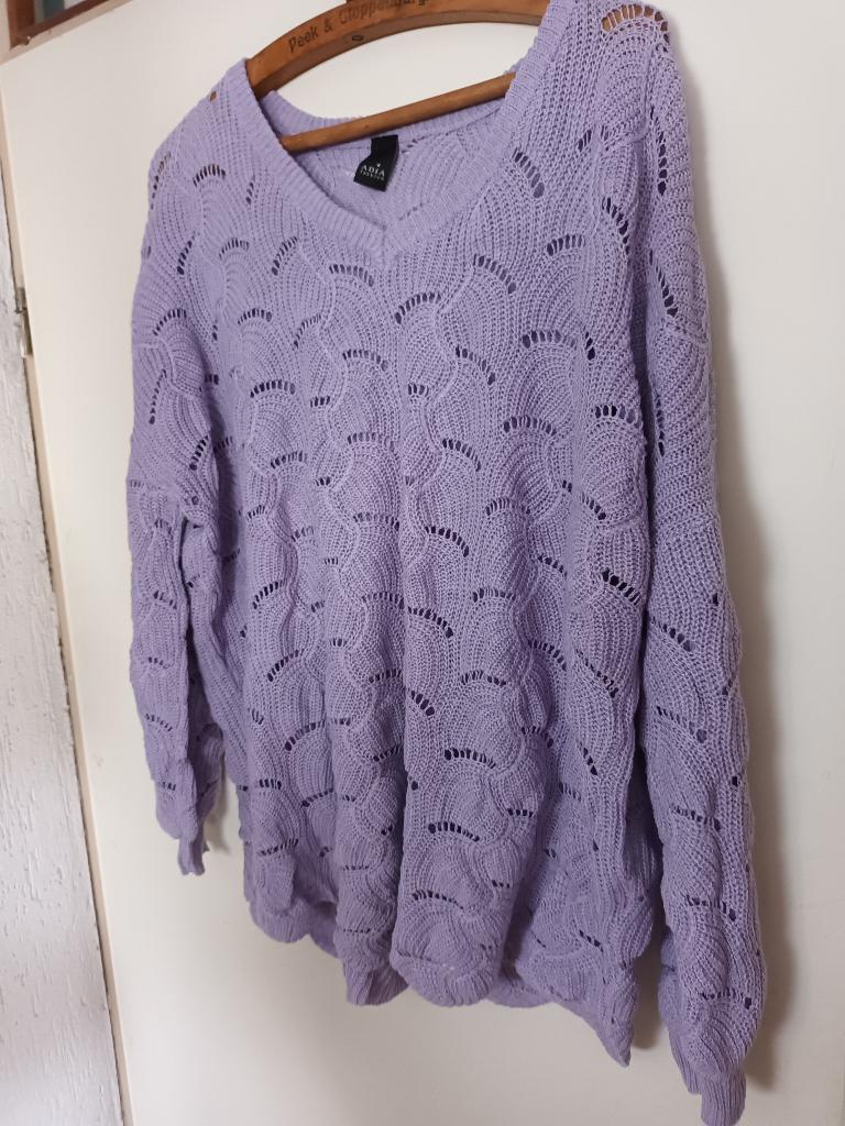 Trui zomertrui lila paars Adia mt 46 48, Ophalen of Verzenden, Paars, Trui of Vest, Adia
