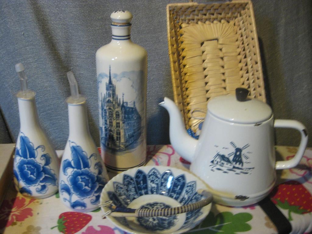 blauw wit, Antiek en Kunst, Verzenden