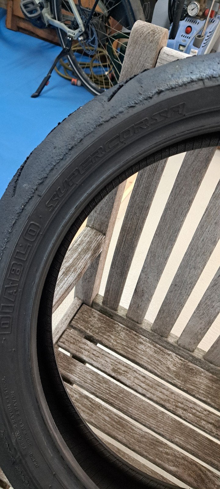 Pirelli Supercorsa SC2 Gebruikte Motorband, Ophalen of Verzenden, Gebruikt