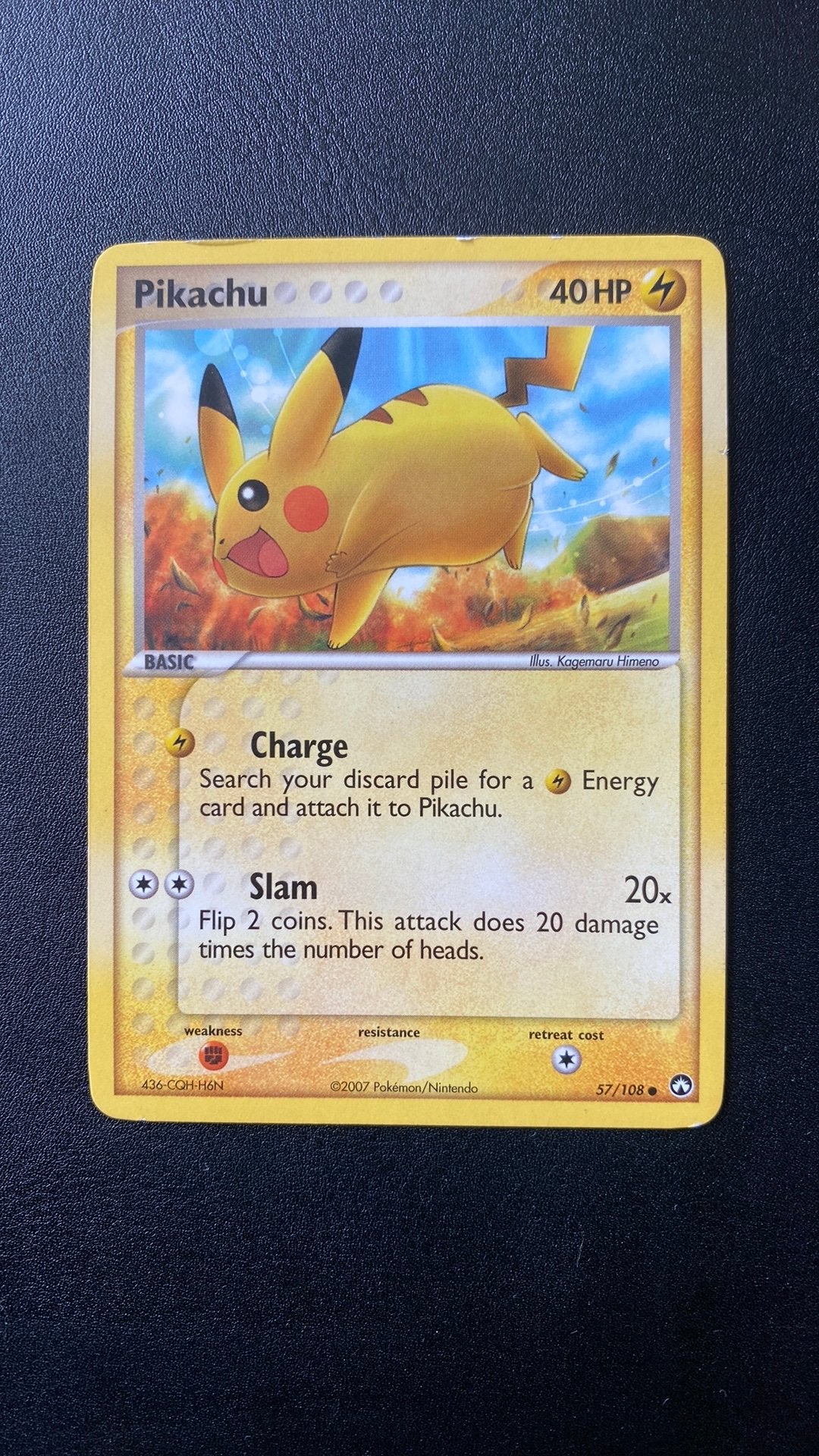 Pokemon pikachu 57 power keepers, Ophalen of Verzenden, Gebruikt, Losse kaart