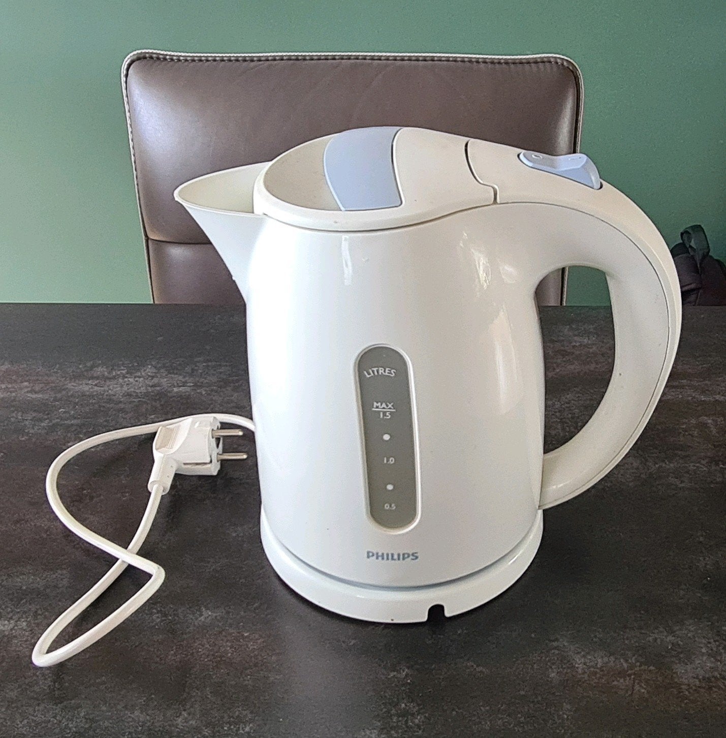 Philips waterkoker 1,5 L, Ophalen of Verzenden, Gebruikt