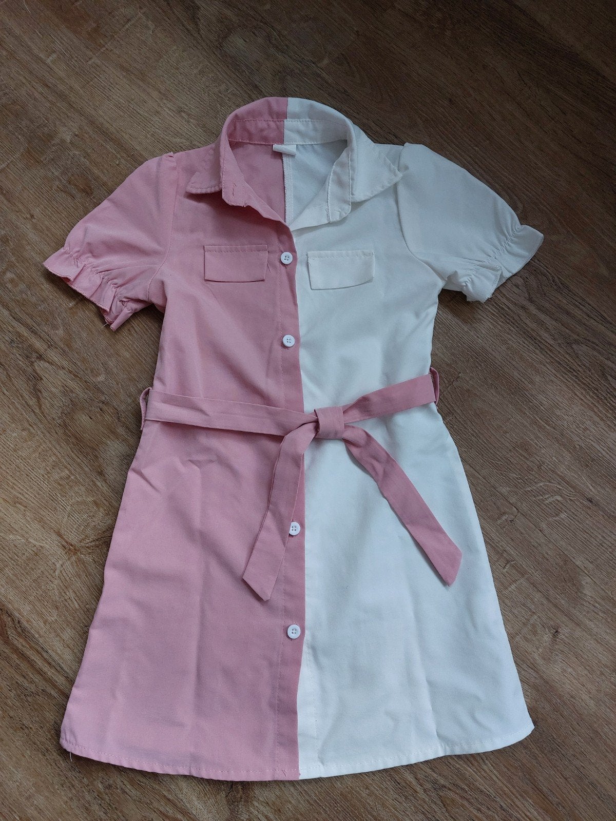 * Shein 2-kleuren jurkje mt.6Y, Kinderen en Baby's, Kinderkleding | Maat 116, Meisje, Shein, Ophalen of Verzenden, Zo goed als nieuw