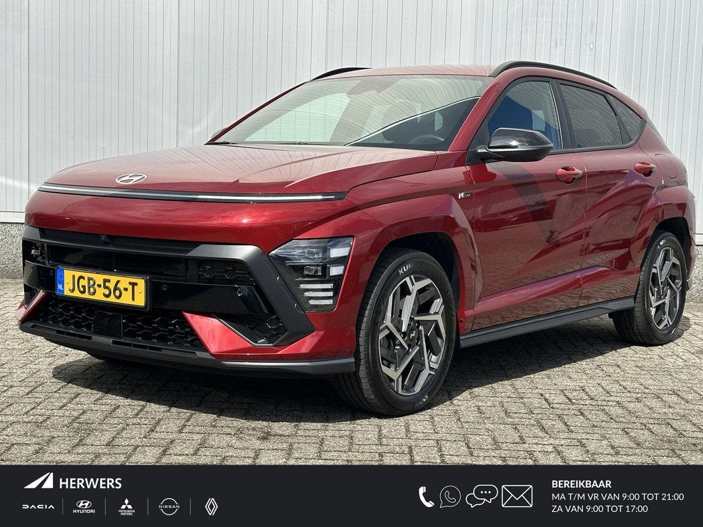 Hyundai Kona 1.6 GDI HEV N Line / N-Line interieur & Exterie, Auto's, Hyundai, Bedrijf, Te koop, Kona, 360° camera, ABS, Achteruitrijcamera