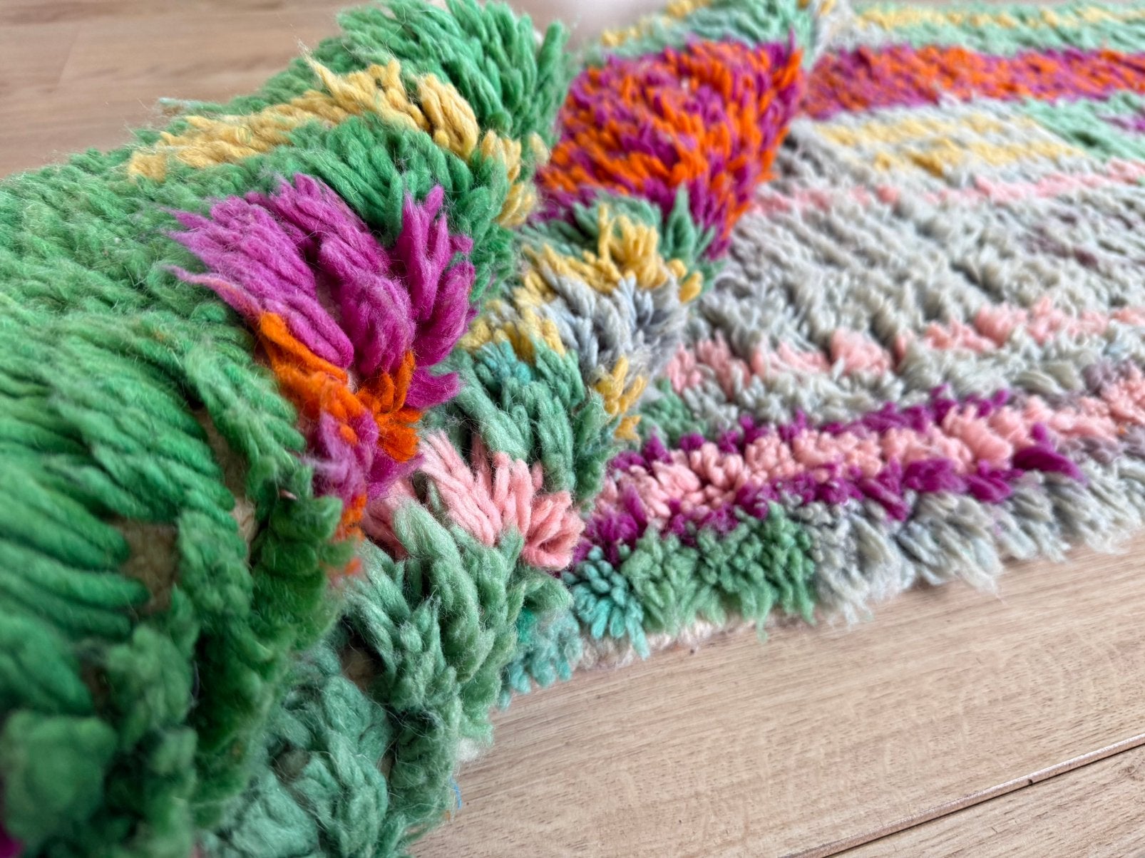 Vintage retro Marokkaanse loper handgeknoopt 314 x 76 cm, 1053 ML, Amsterdam, Info@bababoho.com, Eclectisch | Bohemian | Retro | vintage