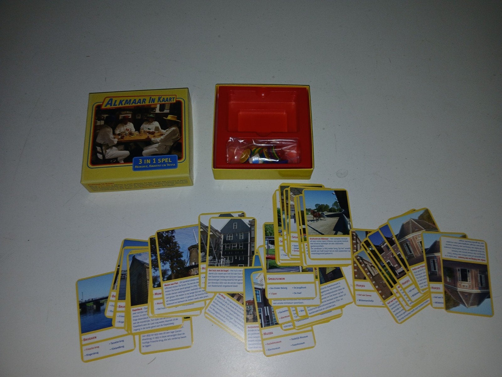 Alkmaar in Kaart - 3 in 1 Spel, Hobby en Vrije tijd, Een of twee spelers, Ophalen of Verzenden, Zo goed als nieuw, Onbekend