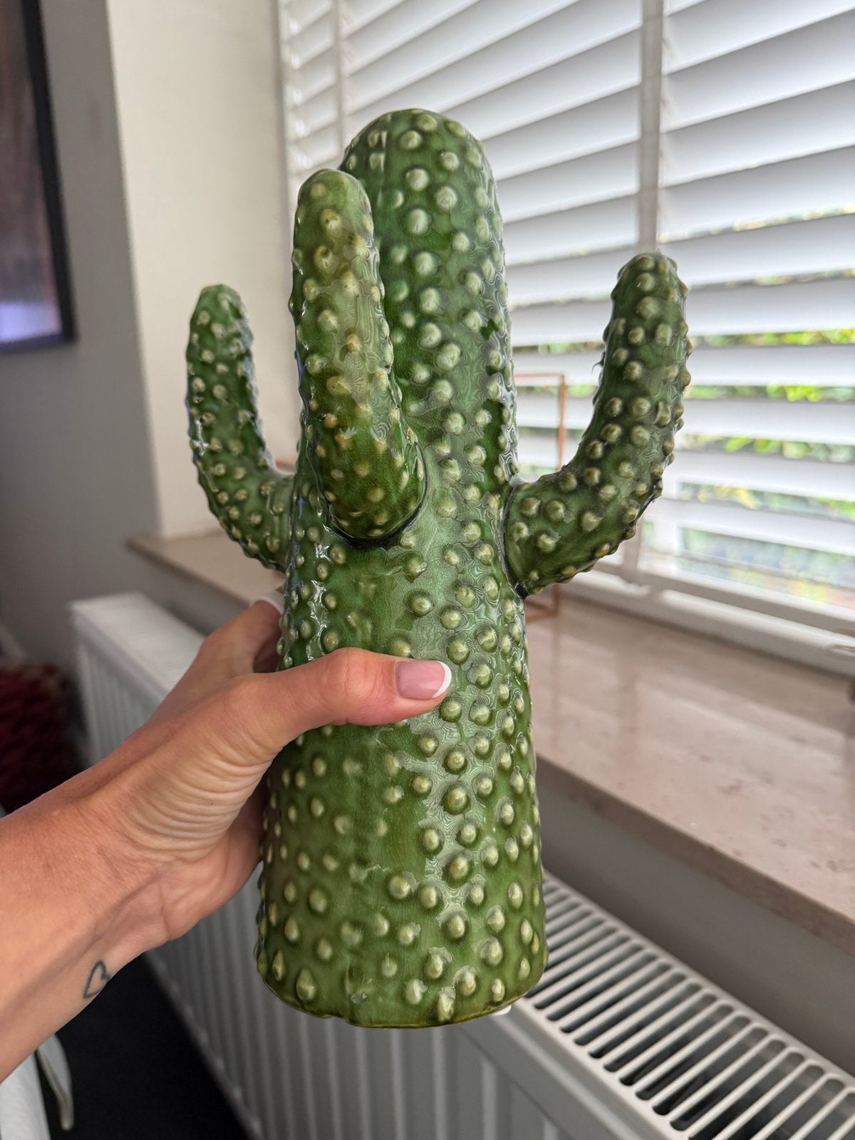 Serax cactus vaas, 30 cm, Ophalen of Verzenden, Zo goed als nieuw, Steen/keramiek