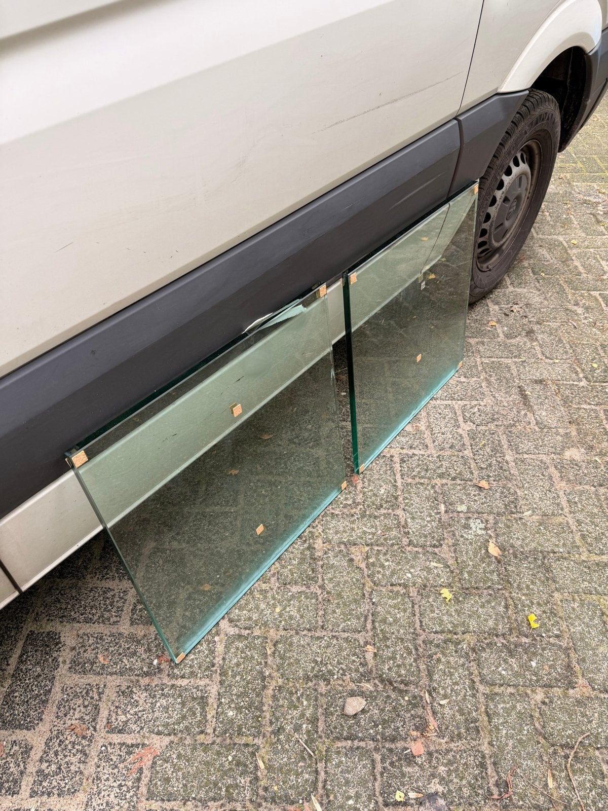 Glasplaten (dik) 60x59,5 cm - Perfect voor DIY projecten, Ophalen, Minder dan 80 cm, Zo goed als nieuw, Glasplaat