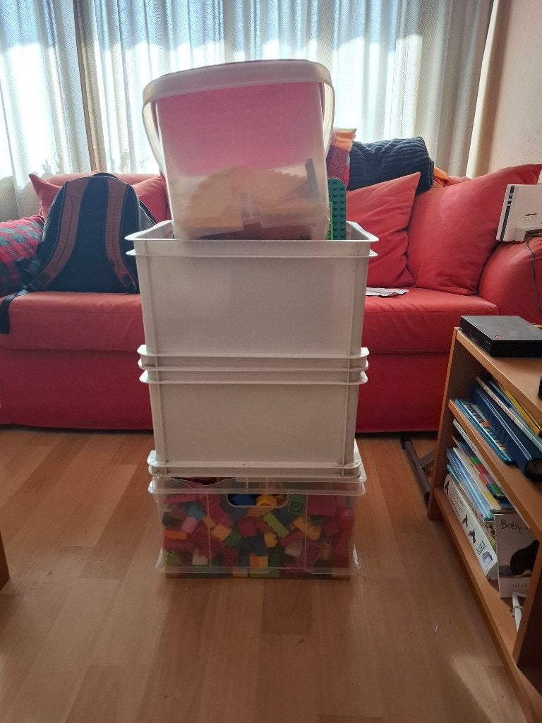 Grote partij Duplo, blokken, dieren, autootjes, grondplaten, Ophalen, Gebruikt, Losse stenen, Duplo