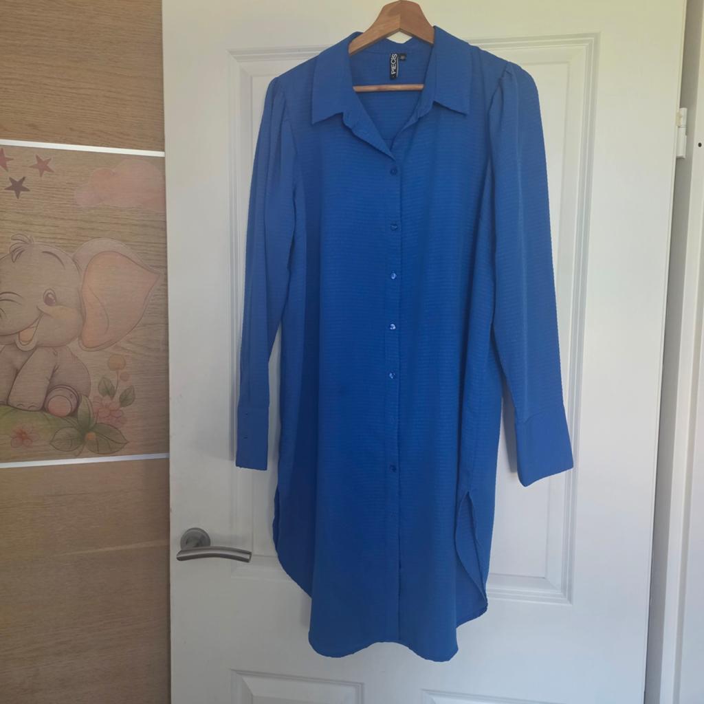 Pieces blouse tuniek - Nieuw - Maat L, Blauw, Maat 42/44 (L), Nieuw, Ophalen of Verzenden