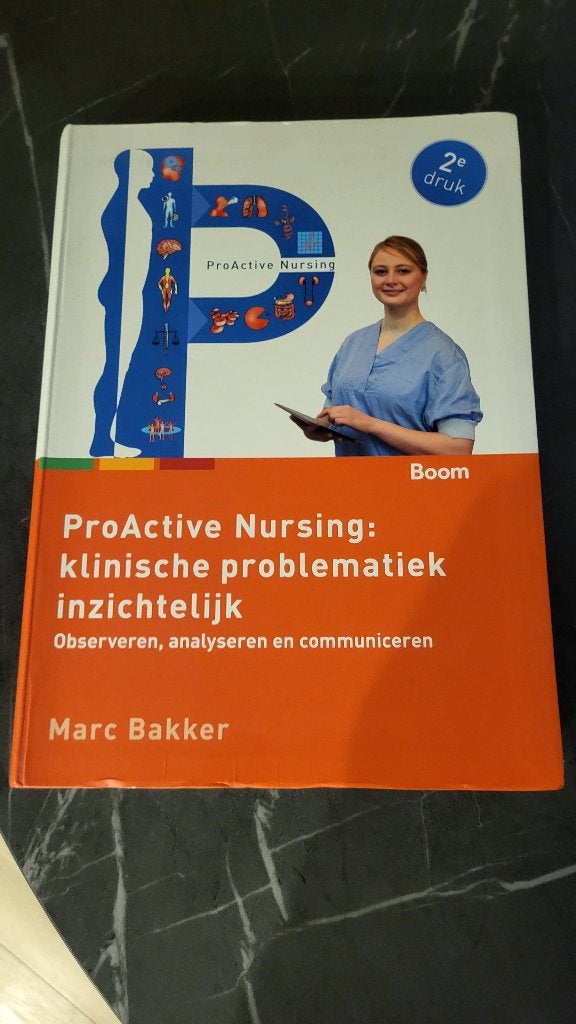 Studieboek ProActive Nursing Marc Bakker, Ophalen of Verzenden, Beta, Zo goed als nieuw, HBO