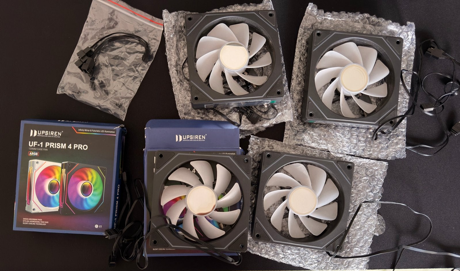 UPSIREN UF-1 PRISM 4 PRO ARGB PC Ventilator Set, Ophalen, Nieuw, Luchtkoeling